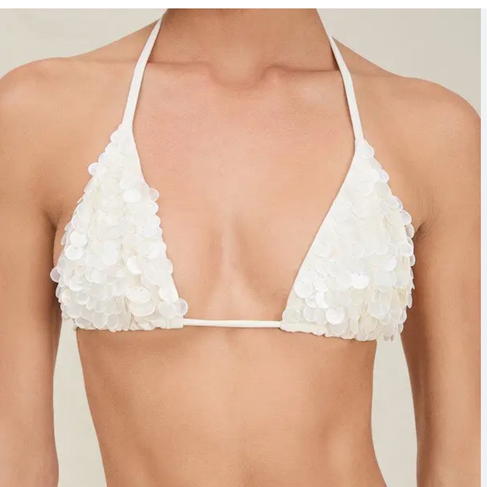 DEVON WINDSOR Cali Sequin Bikini Top